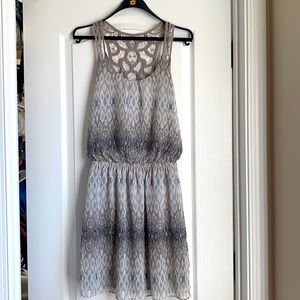 Express Grey and White XS Dress